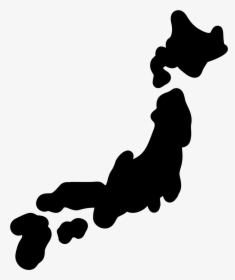 Japan Map Silhouette At Getdrawings - Japan Map Icon Black, HD Png Download, Transparent PNG