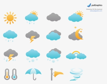 Weather Icons Png - Weather Icons Png Transparent, Png Download, Transparent PNG