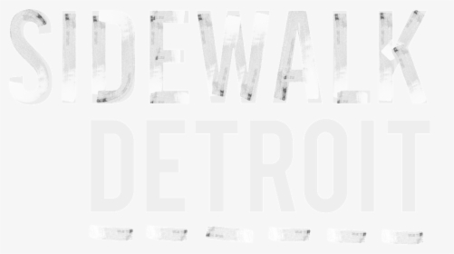 Cropped White Sidewalk Working Logo File 04 Copy - Monochrome, HD Png Download, Transparent PNG