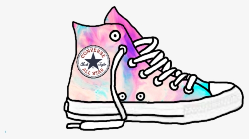 #galaxy #colorful #converse #shoes #sticker #png #tumblr - Converse Clipart, Transparent Png, Transparent PNG