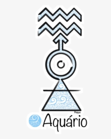 Clip Art Cor Do Signo De - Elementos Signo De Aquario, HD Png Download, Transparent PNG