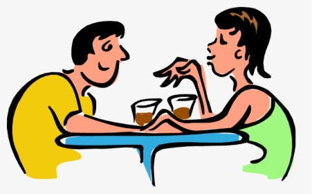 Husband And Wife Talking Clipart - Women And Man Talking Clip Art, HD Png Download, Transparent PNG