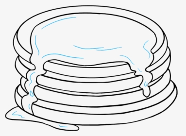 How To Draw Pancakes - Draw Pancakes, HD Png Download, Transparent PNG