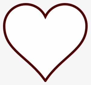 Heart Outline White And Black Png - Love Symbols Black And White, Transparent Png, Transparent PNG