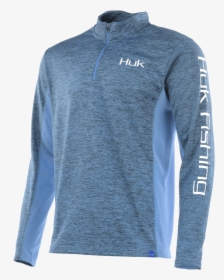 Huk Icon X Cold Weather 1/4 Zip   Class - Long-sleeved T-shirt, HD Png Download, Transparent PNG