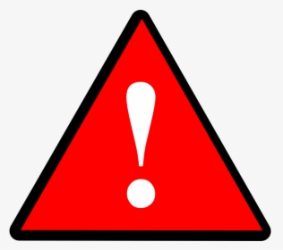 Black Red White Warning 1 Svg Clip Arts - Warning Sign Red Png, Transparent Png, Transparent PNG