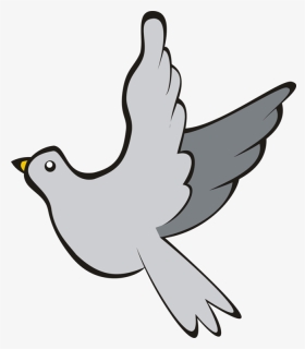 Ave, Paloma, Vuelo, Cielo, Gris, Adobe, Adobe Photoshop - Pigeon Clipart Free, HD Png Download, Transparent PNG