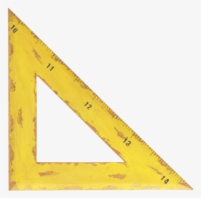 Triangle Set Square Ruler - Wood, HD Png Download, Transparent PNG