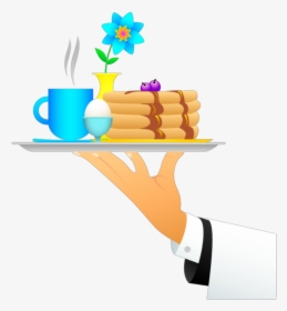 #ftestickers #clipart #pancakes #breakfast #waiter - Good Morning Have A Colourful Day, HD Png Download, Transparent PNG