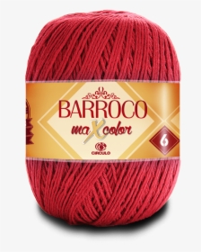 Barbante Barroco Maxcolor Nº6 3402 Vermelho Círculo - Barbante Barroco Maxcolor Cores, HD Png Download, Transparent PNG