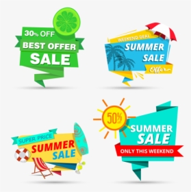 Summer Sale Tags Design - Price Tag Png Summer, Transparent Png, Transparent PNG