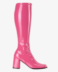 Transparent Boot Pink - Block Heel Boots Pink, HD Png Download, Transparent PNG