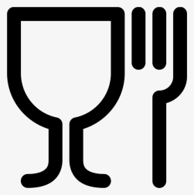 Food Icon Png Food Dinner Plate Clip Art Black And - Иконка Еда Png, Transparent Png, Transparent PNG