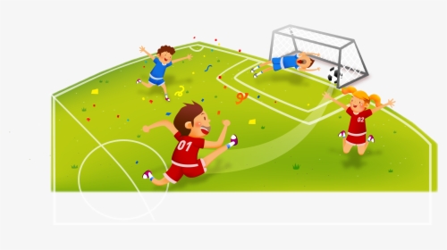 Vector Player Game Football Pitch Png Download Free - Cancha De Futbol Imagen Animada, Transparent Png, Transparent PNG
