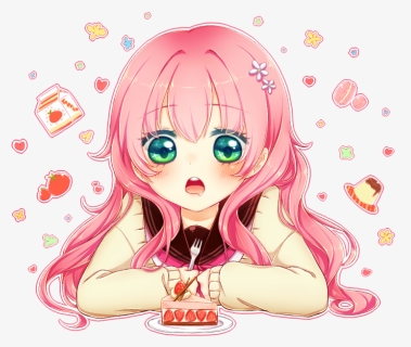 kawaii #anime #cute #tumblr #girly - Anime - Free Transparent PNG Download  - PNGkey