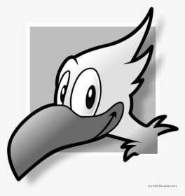 Nice Bird Animal Free Black White Clipart Images Clipartblack - Clip Art, HD Png Download, Transparent PNG