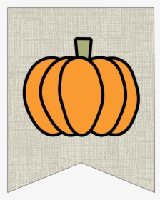 Free Printable Pumpkin Banner Decor - Free Fall Pumpkin Clip Art Printables, HD Png Download, Transparent PNG