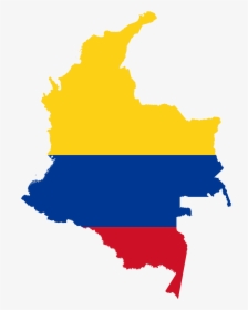 Colombia Map Png - Colombia Flag Map, Transparent Png, Transparent PNG