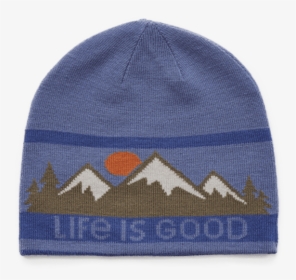 Mountain Scenic Reversible Life Is Good Beanie - Beanie, HD Png Download, Transparent PNG
