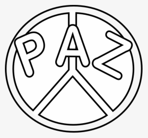Simbolo De La Paz Colorear, HD Png Download, Transparent PNG