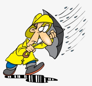 Ok, Sandy, You Re Not Invited To Thanksgiving Dinner - Cartoon Person In Rain, HD Png Download, Transparent PNG