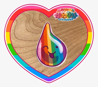 Kawaii Universe Cute Rainbow Rain Drop Sticker Pic, HD Png Download, Transparent PNG