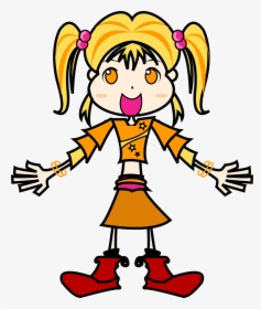 Free Anime Eyes Free Yellow Girl - Klipart Holka Png, Transparent Png, Transparent PNG
