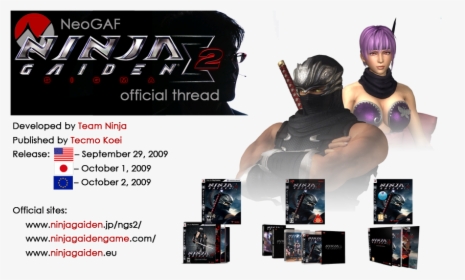 Ninja Gaiden Sigma 2 , Png Download - Ninja Gaiden Sigma 2, Transparent Png, Transparent PNG