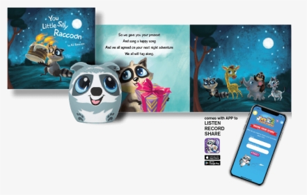 My Audio Stories Silly Racoon, HD Png Download, Transparent PNG