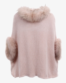 Chenille Poncho Raccoon Fur, Blush, Dolce Cabo - Fur Clothing, HD Png Download, Transparent PNG