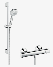 Shower System For Exposed Installation Vario With Ecostat - Hansgrohe Crometta 27030400, HD Png Download, Transparent PNG
