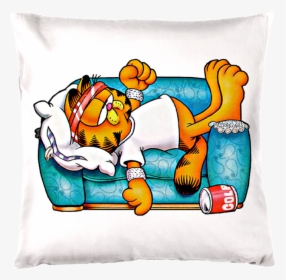 Pillow Clipart Bedroom Dresser - Garfield Sleeping, HD Png Download, Transparent PNG