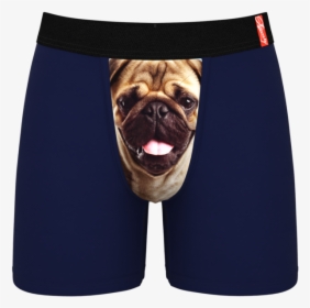 Pug Print Ball Hammock Boxer Briefs For Men - Mens Wolf Printed Briefs, HD Png Download, Transparent PNG