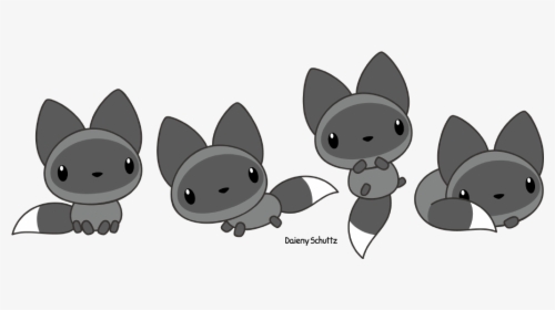 Silver Fox Clipart Red Fox - Cute Silver Fox Drawings, HD Png Download, Transparent PNG