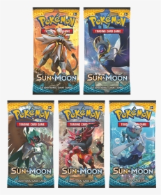 Pokemon Sun And Moon Booster Packs, HD Png Download, Transparent PNG