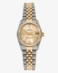 Datejust Yellow Gold And Stainless Steel Automatic - Rolex Full Diamond Watch, HD Png Download, Transparent PNG