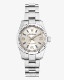 Oyster Perpetual White Gold And Stainless Steel Automatic - Rolex, HD Png Download, Transparent PNG