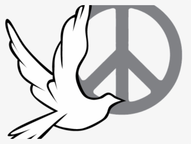 White Dove Clipart Freedom Symbol - Peace Sign With Dove, HD Png Download, Transparent PNG