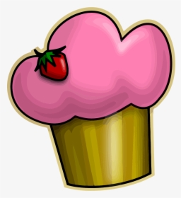 Pink Green Cupcake Clipart Png - Cartoon Cupcakes Clipart, Transparent Png, Transparent PNG