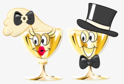 Clip Art Gentleman Transprent - Cartoon Champagne Glas Png, Transparent Png, Transparent PNG