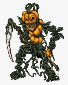 Pumpkin On Staircase Clipart Png Freeuse Library Sidequest - Jack O Lantern Golem, Transparent Png, Transparent PNG