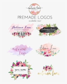 Nail Brand Watercolor Paper Wedding Logo Painting Clipart - Watercolor Logo Maker Free, HD Png Download, Transparent PNG
