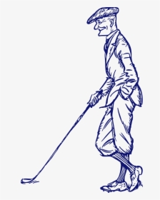 Transparent Old Man And Woman Clipart - Clip Art Old Guy Golf, HD Png Download, Transparent PNG