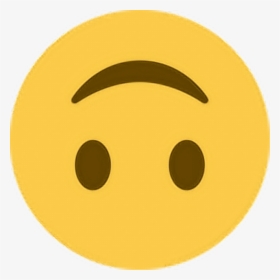 Upsidedown Smile Happy Emoji Emoticon Face Expression - Upside Down Emoji Twitter, HD Png Download, Transparent PNG