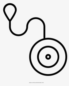 Yo-yo Coloring Page - Yoyo In Black And White, HD Png Download, Transparent PNG