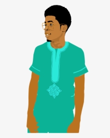 Male Clipart Interesting Person - Cute Black Man Cartoon, HD Png Download, Transparent PNG