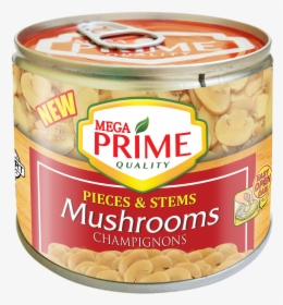 Mega Prime Pieces And Stems Mushrooms 198g - Convenience Food, HD Png Download, Transparent PNG