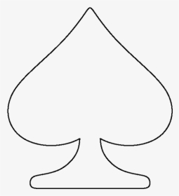 Spade-pattern - Line Art, HD Png Download, Transparent PNG