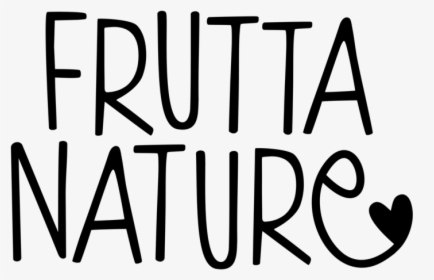 Fruttanature Logo Negro - Calligraphy, HD Png Download, Transparent PNG