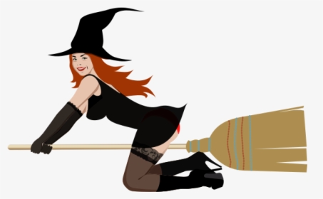 Witch On Broom 1 By Rones - Witchcraft, HD Png Download, Transparent PNG